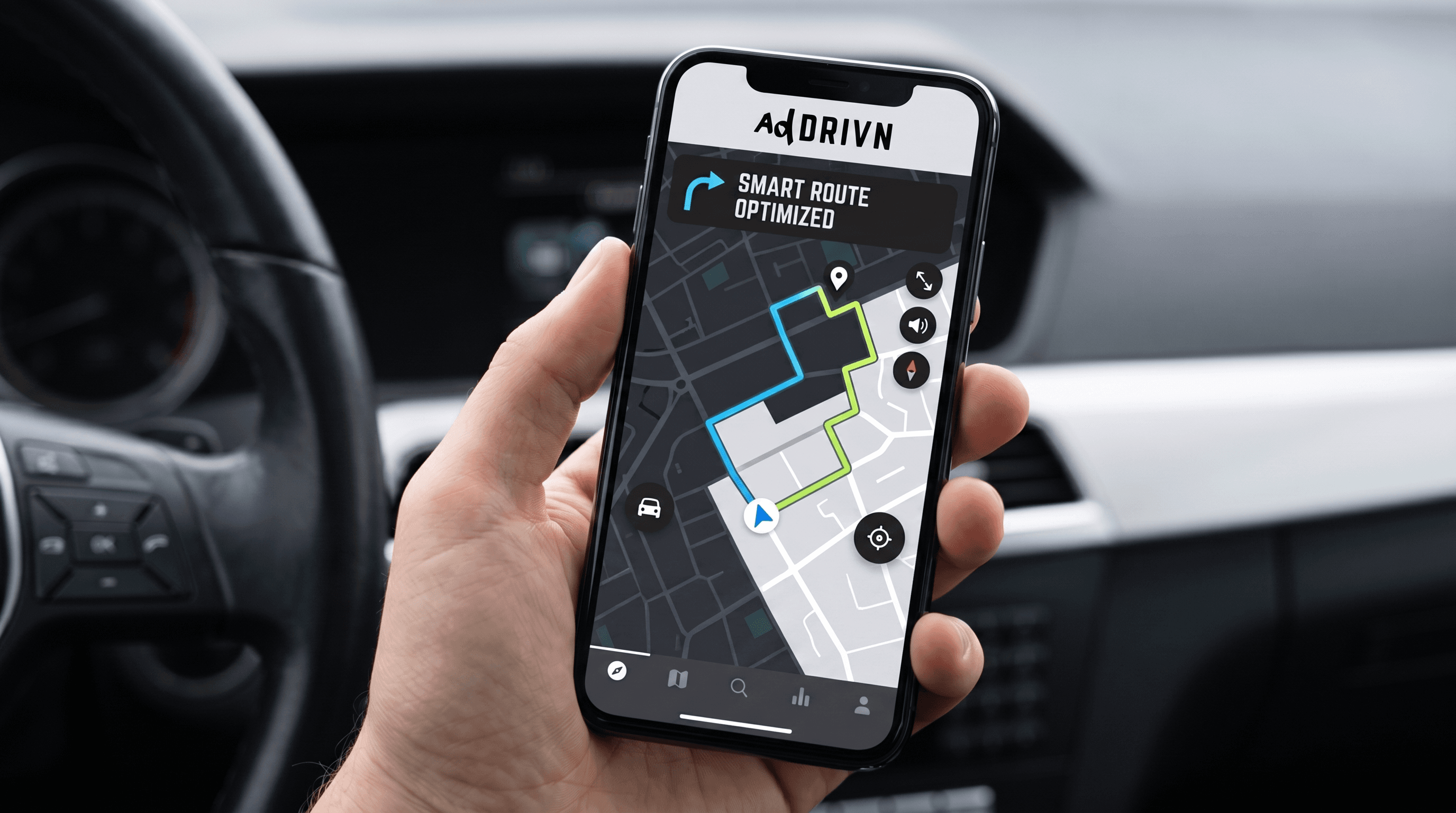 AdDRIVN Smart Routes targeting map